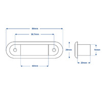 Hella Marine LED Oblong Step Lamp Blue