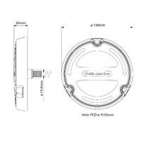 Hella Apelo A3 Bronze Underwater Light RGBW Colour Change LED with White Lens