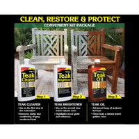 Premium Teak Care Kit with 3x 473ml Bottles