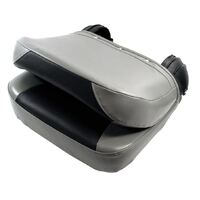 Navigator Folding Padded Boat Seat - Mid Grey/Black