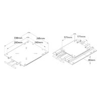 Seat Slide Extra Wide Quick Mount Low Profile Front Handle