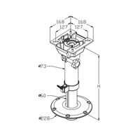 Pedestal Plug-in Adjustable 330-480mm