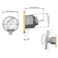 Ultraflex X66 Tilt Mechanism for MasterDrive Tilt Helms