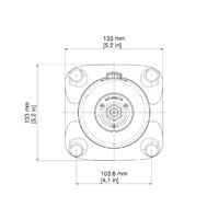 Ultraflex X74 Square Flange Suits UP20F Helm Intermediate Dash Position