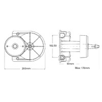 Ultraflex T85 Rotary Steering Helm Assembly with 90deg Bezel