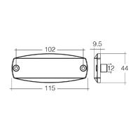 Narva 17 LED White Front End Marker Lamp with Reflector