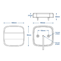 AXIS LED Submersible Trailer Light Pair