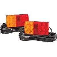 LED Slimline Submersible Trailer Light Kit with 9m Cable