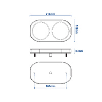 LED Autolamps 209 Series Trailer Light Twin Pack