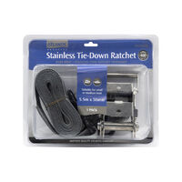 Tie-Down Ratchet Stainless Steel 400kg 5.5m x 25mm