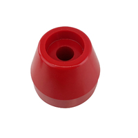 Soft Red Poly Transom Roller Tapered 65x75mm x 17mm Bore