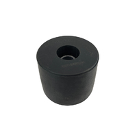 Rubber Transom Roller Round Cap 63x77mm x 17mm Bore