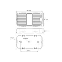 LED Submersible Trailer Lamp Left & Right 12v