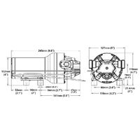 Jabsco Hotshot HD5 Washdown Pump 5GPM 70psi 12v