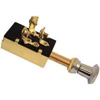 Switch - Brass Push/Pull 3 Position