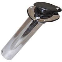 Rod Holder Stainless Steel Oval Head & Cap 30deg Angled