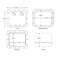 Nuova Rade Classic Access Hatch 517x463mm White