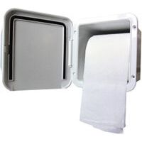 Toilet Roll Recessed Holder - White