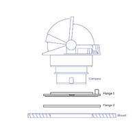 Flush Mount Kit for Olympic 135 Compass