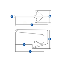 Claw Anchor Galvanized