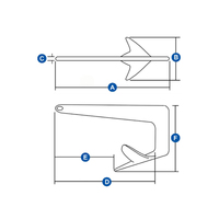 Claw Anchor Stainless Steel
