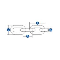 Stainless Steel 316 Grade Chain Short Link