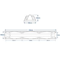 Fender Dock B90 Blue or White 950x180x120mm