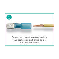 Narva Adhesive Heatshrink Male Blade Terminals