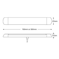 LED Surface Mount Strip Lights 12-24v