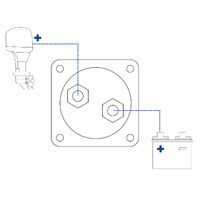 Single Battery Isolator Switch with Removable Knob