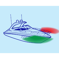 Narva LED Port & Starboard Light with Colour Lens