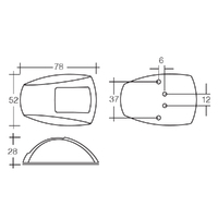 Narva LED Port & Starboard Light with Clear Lens