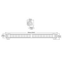 Hella Marine Sea Hawk-470 LED Pencil Beam with Edge Light
