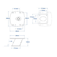 Scanstrut PowerTower Aluminium 150mm