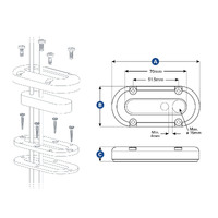 Scanstrut Watertight Multiple Vertical Entry Cable Seals