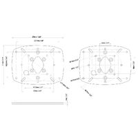 Scanstrut Modular Dual PowerTower Satcom Plates