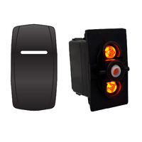 Rocker Switch with Blank Single LED Cover ON/OFF
