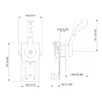 Ultraflex B310 Series Side Mount Engine Controls Single Lever