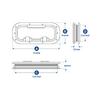 OceanX Aluminium Opening Portlights