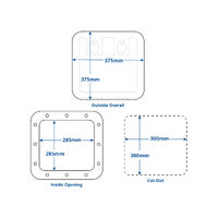 Osculati Premium Flush Access Storage Hatch 375x375mm