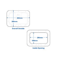Osculati Classic Access Storage Hatch 380x280mm