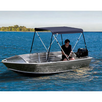 Oceansouth Bimini 2 Bow Aluminium Frame Blue Top Length 1.6m