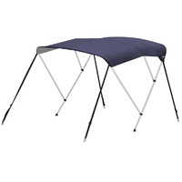 Oceansouth Bimini 3 Bow Aluminium Frame Blue or Grey Top Length 1.83m