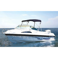 Oceansouth Whitewater Bimini Aluminium Frame Blue Top Length 1.3m