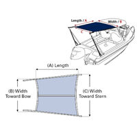 Oceansouth Bimini Stern Shade Extension Kit