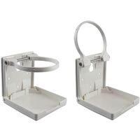 Folding Plastic Drink Holder Adjustable with Flip-Up Ring