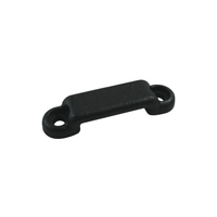 Flat Webbing Saddles Black Nylon