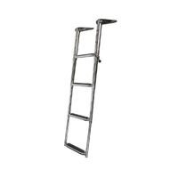 Ladder Telescopic Above-Platform Stainless Steel for Horizontal Mounting