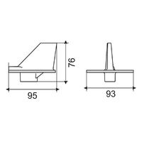 Yamaha Counter Rotating TrimTab Anode 150-200hp