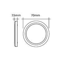 Narva LED 3W Courtesy Interior Lights with Chrome or White Housing
